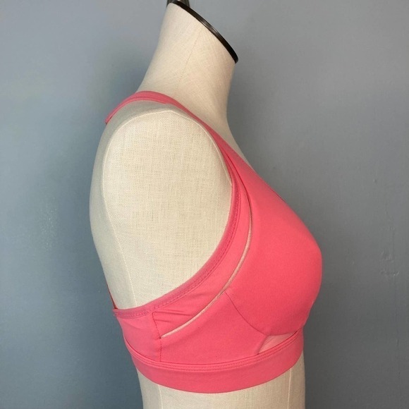 FABLETICS Belle High Impact Sports Bra in Sunset Bonfire Women's Size S Strappy - Picture 3 of 12